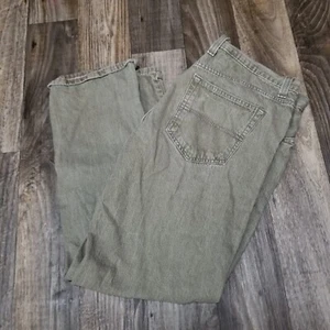 Red Camel Straight Leg Jeans Green Denim Men's Size 38 x 32 - Picture 1 of 13