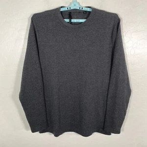 Travis Mathew Sweater Mens 2XL Gray Crew Neck Waffle Knit Pullover Golf Stretch - Picture 1 of 9