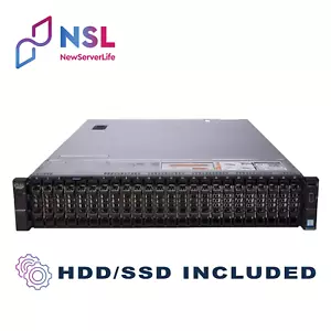 DELL R730XD Server 2x E5-2620v3 2.4GHz =12 Cores 32GB H730 2x 1.2TB SAS 4xRJ45 - Picture 1 of 3