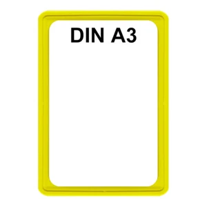 VPR43= Plakatrahmen DIN A3 gelb Kunststoff Rahmen für Kundenstopper Aufsteller - Bild 1 von 1
