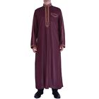 Robe Islamique Exquise À Manches Longues Pour Hommes Avec Design Saoudien Tradi