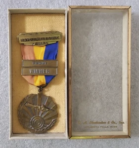 1964 Prone Winner Medal Bayou Rifles by Blackinton, Vintage - Bild 1 von 7