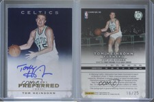 2011-12 Panini Preferred /74 Tom Heinsohn #92 Auto HOF