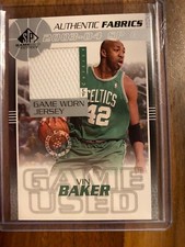 A66,763 - 2003-04 SP Game Used Authentic Fabrics #VBJ Vin Baker Jersey
