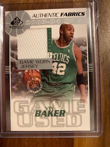 A66,763 - 2003-04 SP Game Used Authentic Fabrics #VBJ Vin Baker Jersey