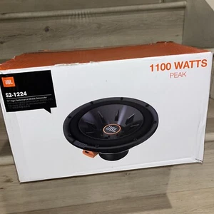 JBL S2-1224 12" 4 oder 2 Ohm Subwoofer 12 Zoll Tieftöner 1100 Watt Max 300W RMS - Bild 1 von 9