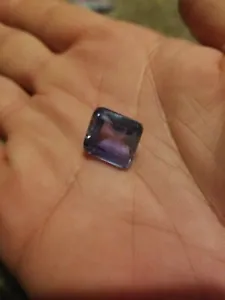 14.70. Cts. Natural Kashmiri Blue Sapphire Emerald Shape Certified Gemstone - Picture 1 of 3