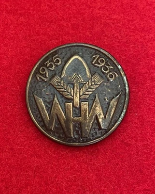 Insignia Tinnie de bronce WW RAD alemana Segunda Guerra Mundial 1935-1936 Foto 1 de 3