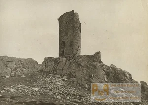 France Pyrenees Massane Tower Old Pictorialist Photo 1910 - Imagen 1 de 3