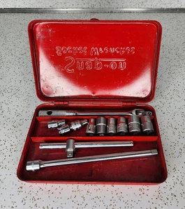 Vintage Snap-On 1/4" Socket Set 12 Pieces in Original Case, Missing Pieces - Bild 1 von 6