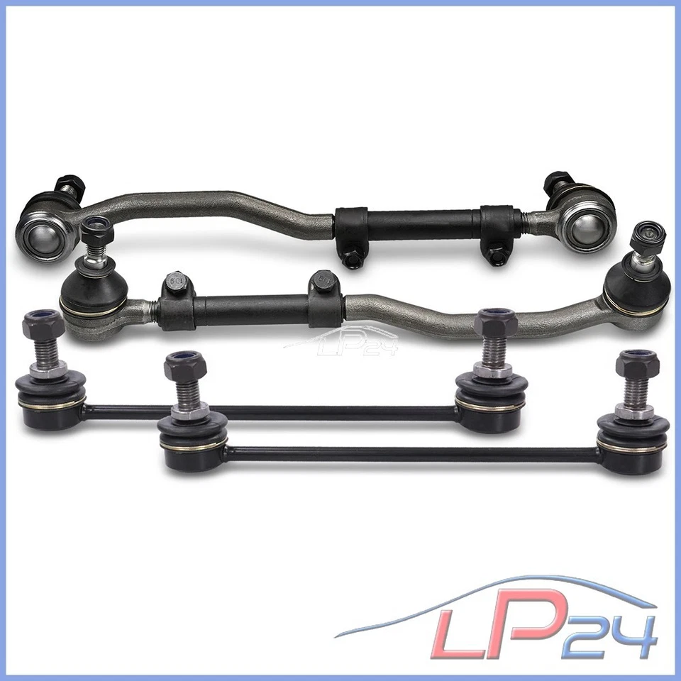 2 BIELLETTE BARRE STABILISATRICE+2 BIELLETTE DIRECTION G+D ÉCROUS POUR OPEL - Photo 1/3