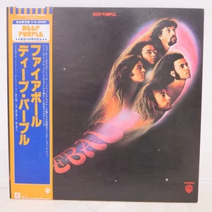 DEEP PURPLE / FIREBALL JAPAN ISSUE LP W/OBI, INSERT*2 - Picture 1 of 9