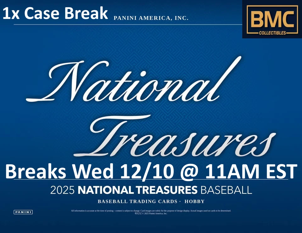 Kirby Puckett 2025 Panini National Treasures Baseball 1x Case Break #6 - Image 1 of 1