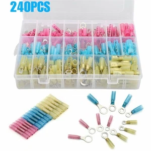 240× Heat Shrink Wire Connectors Kit Waterproof Marine Automotive Terminals New - Picture 1 of 7