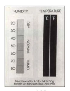 FEUCHTIGKEITS- UND TEMPERATURANZEIGEKARTEN 6203 LCC - Bild 1 von 1