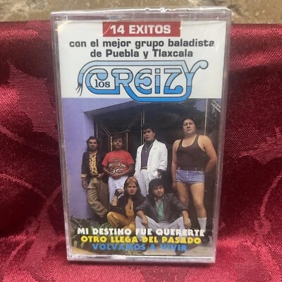 LOS CREIZY- 14 éxitos con el mejor grupo baladista de Puebla. CASSETTE-NUEVO - Image 1 of 3