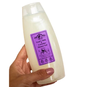 Goats Milk and Lavender Shower Gel 250ml Clean Soft Skin Direct from Makers UK - Picture 1 of 9