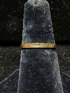 14kt Gold Diamond wedding Band ** - Picture 1 of 1