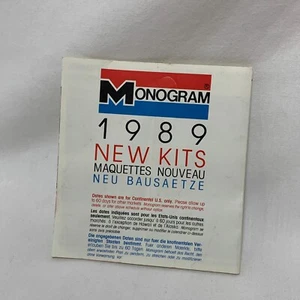 Monogram New Kits Prospekt 1989 - Bild 1 von 4