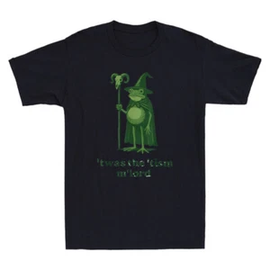 T'was The 'Tism M'Lord Autism Awareness Funny Frog Wizard Graphic Men's T-Shirt - Picture 1 of 8