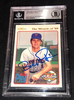 BOBBY PFEIL SIGNED 1969 NEW YORK METS 1994 SPECTRUM #27 BECKETT 473 - Image 1 of 2