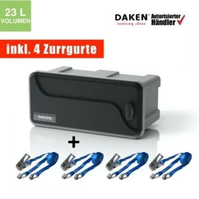 Daken Blackit 1 Deichselbox 550x250x295mm Werkzeugkasten Anhänger Staukiste Box - Bild 1 von 4