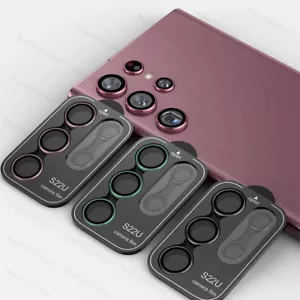 For Samsung Galaxy S22 Ultra Camera Lens Protector Alloy Metal Glass Ring Cover - Picture 1 of 18