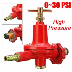 0-30PSI Adjustable High Pressure Propane Regulator Valve For Outdoor BBQ LP Gas - Picture 1 of 5