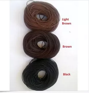 Real Genuine 100% Leather Thong Cord in 1mm 2mm 3mm 4mm thick - Black or Brown - Picture 1 of 4