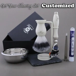 Haryali Hombre Personalizar 5 Borde Cuchilla Afeitado Cuidado Regalo Juego - Imagen 1 de 3