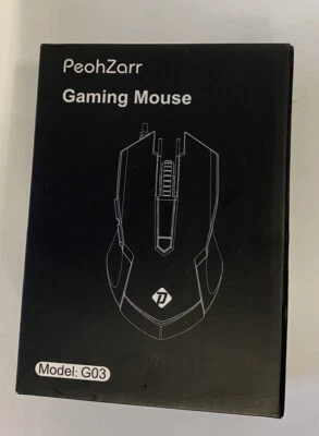 PeohZarr G03 Wired RGB Gaming Mouse New Free Shipping - Image 1 of 2