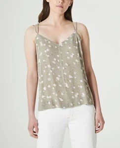 $168 AG ADRIANO GOLDSCHMIED Women's NWT Size XS Multicolor Floral Crepe Tank Top - Picture 1 of 12