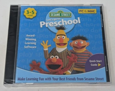 Sesame Street Let's Go To Preschool PC Mac CD-ROM S. Workshop 2008 - Image 1 of 4