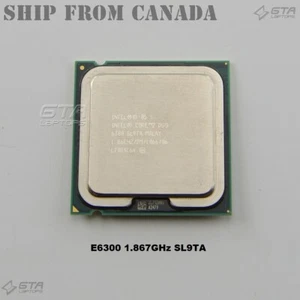 Intel Core 2 Duo E6300 1.867GHz SL9TA LGA775 Dual-Core CPU - Bild 1 von 1