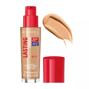 Rimmel Foundation Lasting Finish 25 Hour Hydration Boost Golden Beige 210 - Picture 1 of 7