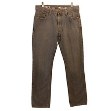 DKNY soho jeans mens 32x32 blue denim light wash cotton straight leg embroidered