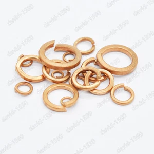 M3 M4 M5 M6 M8 M10 M12 Phosphor Bronze Spring Washers Split Lock Washer DIN127 - Picture 1 of 5