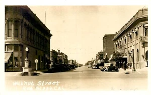 FOTO REAL ESCENA CALLEJERA, FAROL ROJO, CALIFORNIA, RPPC, POSTAL VINTAGE (SV 345) - Imagen 1 de 2