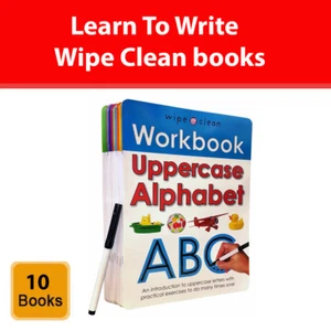 Learn To Write Wipe Clean 10 books collection set Alphabets Numbers Phonics NEW - Picture 1 of 3