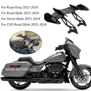 For Harley Touring Street Glide 2015-2024 Rear Spoiler Tail Wing Kit Adjustable - Picture 1 of 11