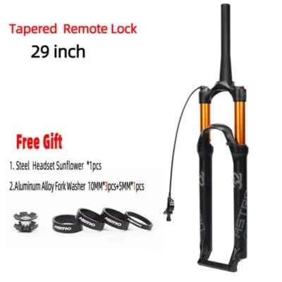 MTB Bicycle Supension Air Fork 26/27.5/ 29er Straight Travel 100mm Quick Release - Image 1 of 4