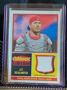 JT Realmuto 2025 Topps Heritage Clubhouse Club Relic -Jersey - Phillies - Bild 1 von 2