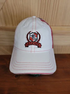 Legends Baseball Cap White/Red/Black Embroidered Logo Adjustable Strap New - Foto 1 di 6