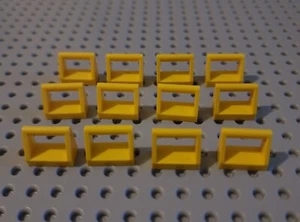 LEGO Fliese Platte mit Griff Stange Bügel 1x2 gelb yellow brick 12 Stk 2432 A149 - Bild 1 von 1