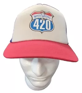 Sweetwater 420 Brewing Company Snap Back Baseball Cap Hat Red, White & Blue - Picture 1 of 10