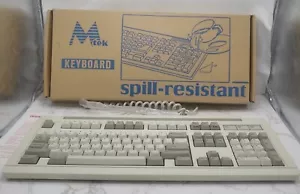 Vintage M-tec K208 Computer Keyboard FKD46AK208 + Original Box - Very Good - Picture 1 of 16