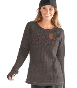NBA New York Knicks Adult Women Size Large Gray Off Season Pull Over - Picture 1 of 4