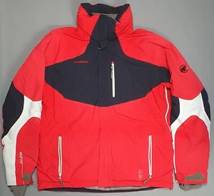 Herren Mammut Alps Goretex Shell Bergjacke Mantel Größe Large Ski wattiert Kapuze - Bild 1 von 11