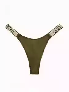 Victoria Secret Like Thongs Rhinestone Love Secret S M L XL - Picture 1 of 27
