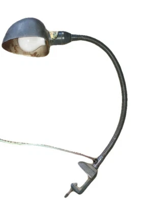 Vintage Marks Manufacturing Lamp Steampunk Gooseneck Bench Portable Drafting... - Image 1 of 4